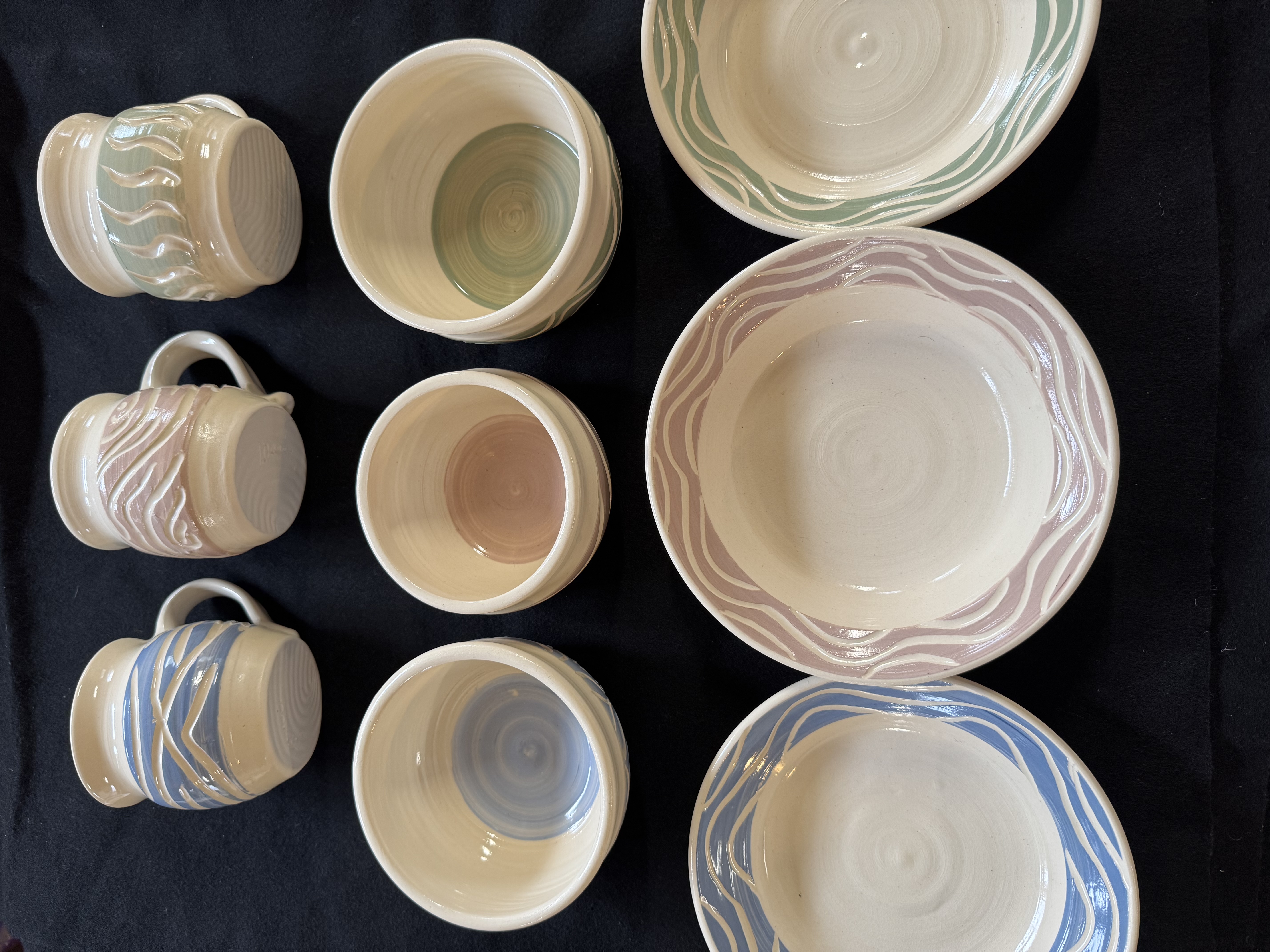 Handcrafted Etched Pottery