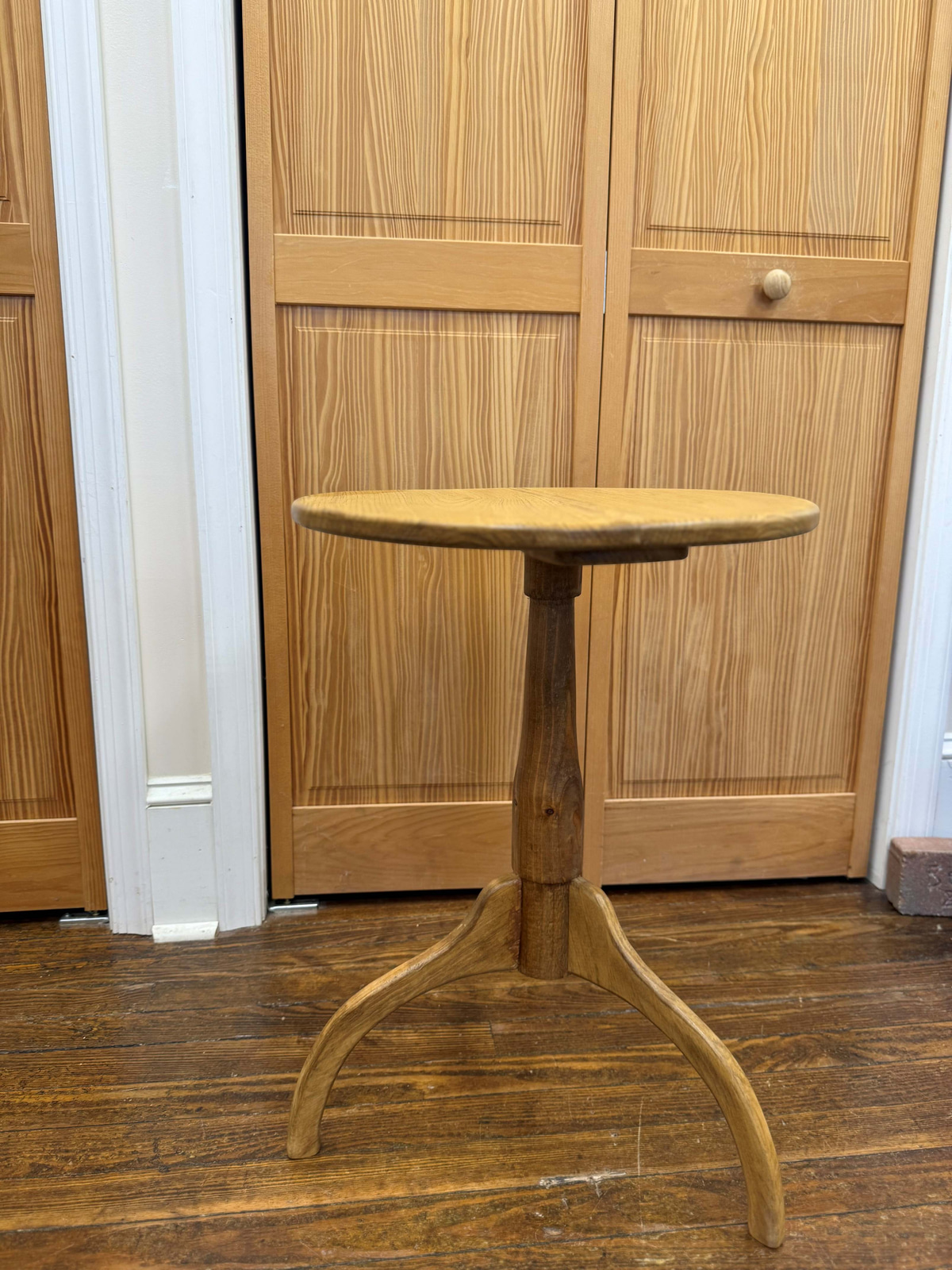 Handmade Pine Shaker-Style Candle Stand by Lynn Strevig